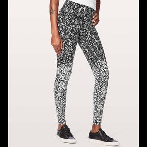 Lululemon Wunder Under Tight Blocked Full On Luxtreme 28” Chirasu Black Alpine